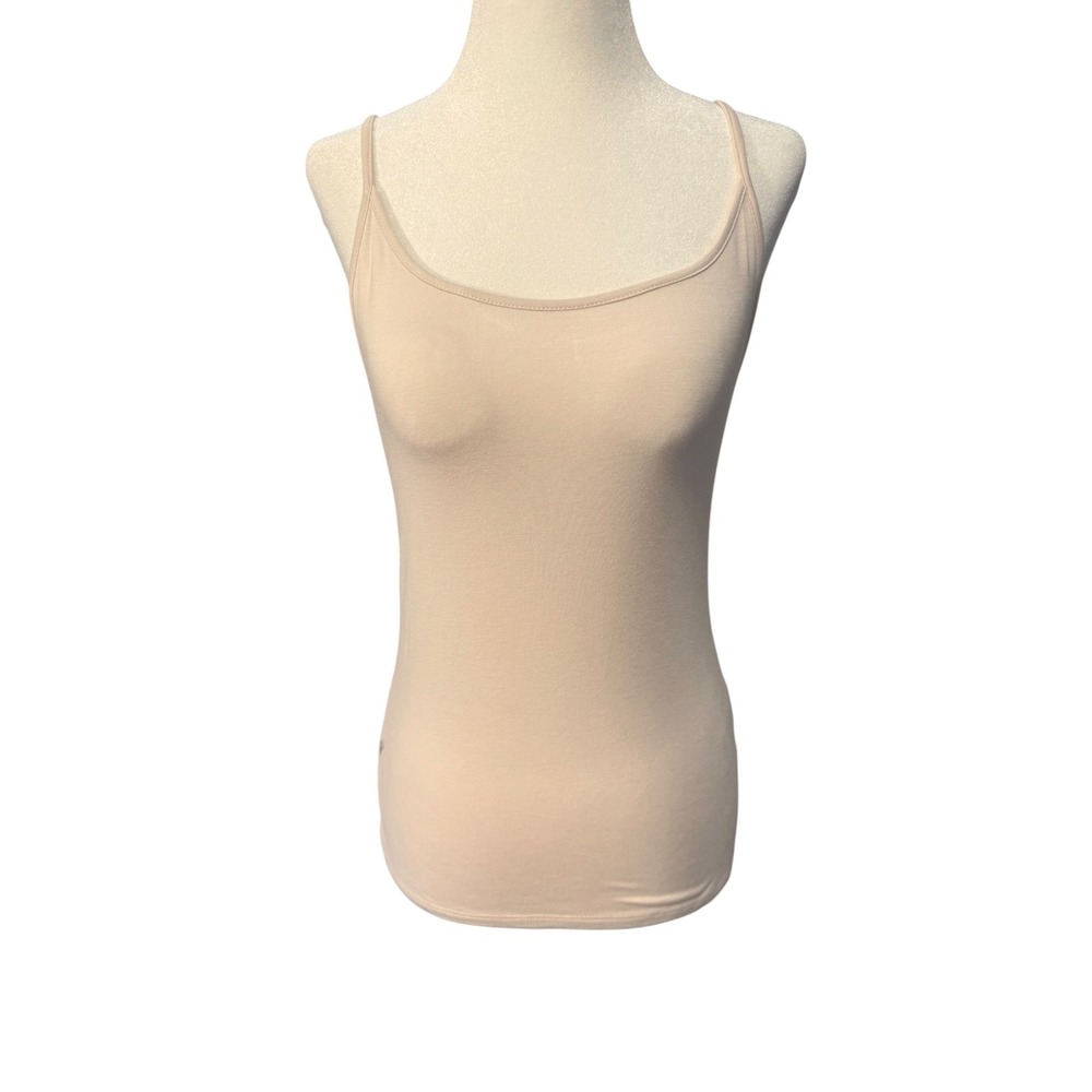 J.Crew Womens Beige Viscose Stretch Cami Scoop Neck Tank Top AP581 XS NEW